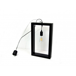 Lampa wisząca metalowa LOFT  czarna